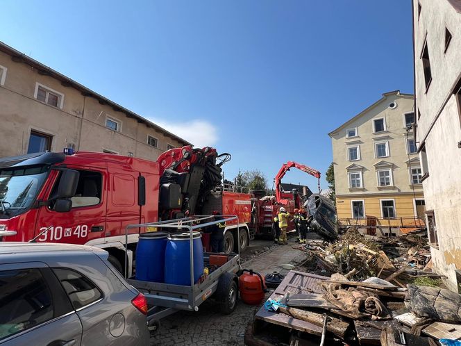 Strażacy z Warszawy w akcji w Lądku-Zdroju