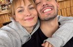 Barwy szczęścia na planie. Justin (Jasper Sołtysiewicz), Ola (Michalina Robakiewicz)