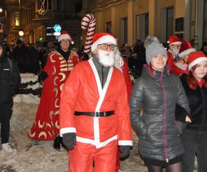 Parada Mikołajów i odpalenie choinki świątecznej w Kielcach