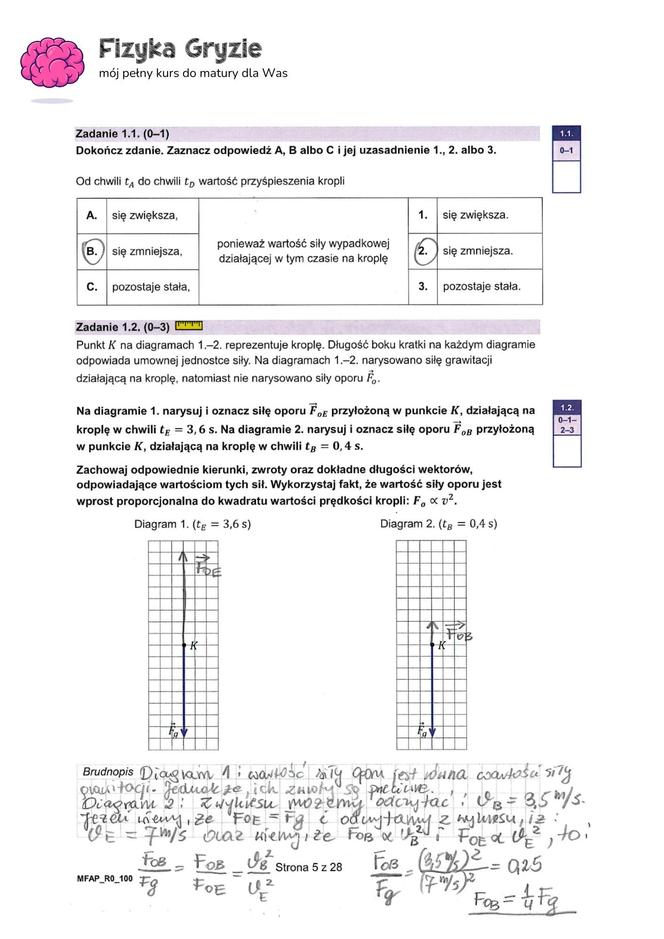 Matura 2024 fizyka - odpowiedzi 