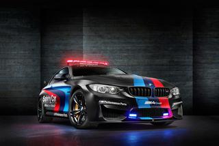 BMW M4 z wtryskiem wody jako Safety Car w Moto GP – WIDEO