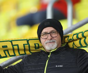 Kibice GKS Katowice na meczu z Piastem Gliwice 8.11.2025