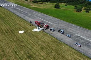 Groźne zdarzenie z udziałem awionetki na lotnisku pod Kołobrzegiem. Służby w akcji
