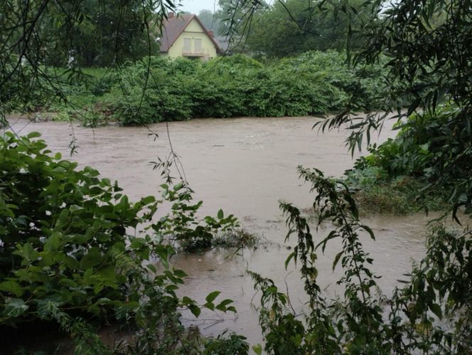Alarmowy stan rzeki Iłownica