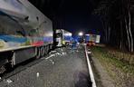 Wypadek na DK 10 pod Bydgoszczą! Zderzyły się dwie ciężarówki i osobówka [ZDJĘCIA]