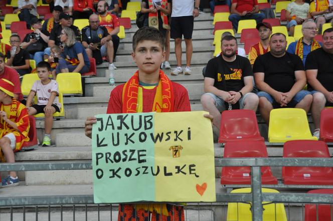 Kibice Korony Kielce na meczu ze Śląskiem Wrocław