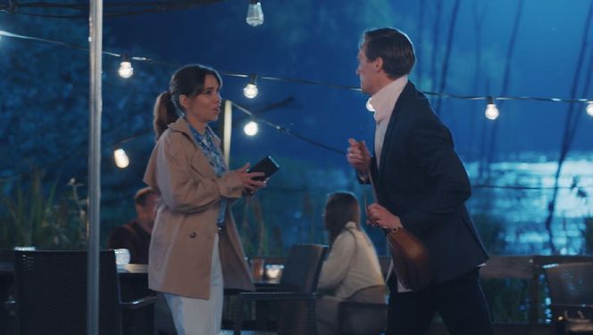 M jak miłość odc. 1887. Olek (Maurycy Popiel), Aneta (Ilona Janyst)