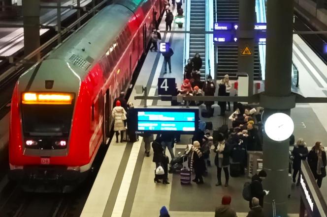 Strajk na kolei w Niemczech sparaliżował komunikację miejską w Berlinie