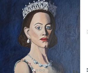 Portret Królowej Elżbieta II (Claire Foy z serialu The Crown)