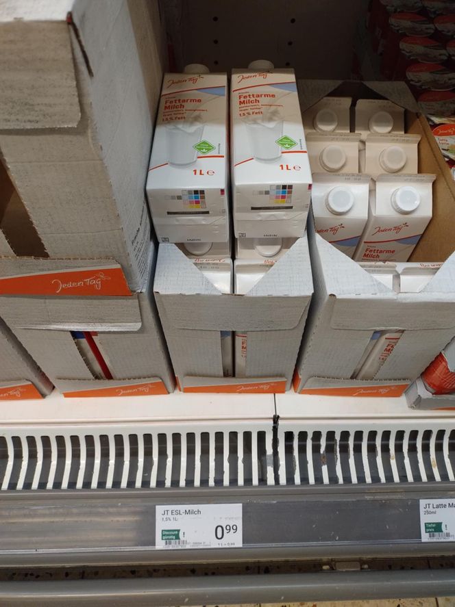 ceny produktów w marketach w Niemczech 