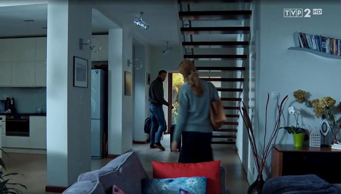 M jak miłość, odc. 1490: Leszek (Sławek Uniatowski), Nina (Agnieszka Judycka)