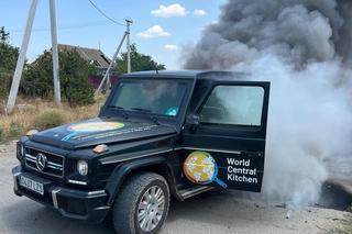 Rosyjski dron zniszczył samochód organizacji World Central Kitchen
