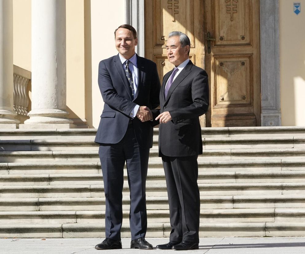 Chiński minister Wang Yi w Warszawie