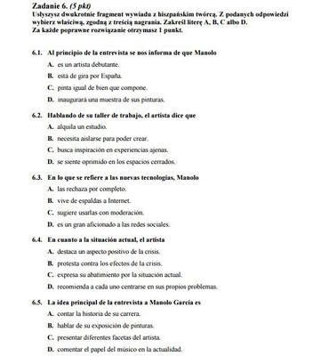 Język hiszpański 6