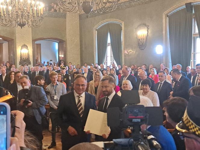 Zaprzysiężenie Aleksandra Miszalskiego na prezydenta miasta Krakowa oraz radnych IX kadencji