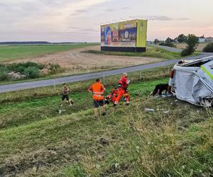 Zderzenie busa z autokarem na A4