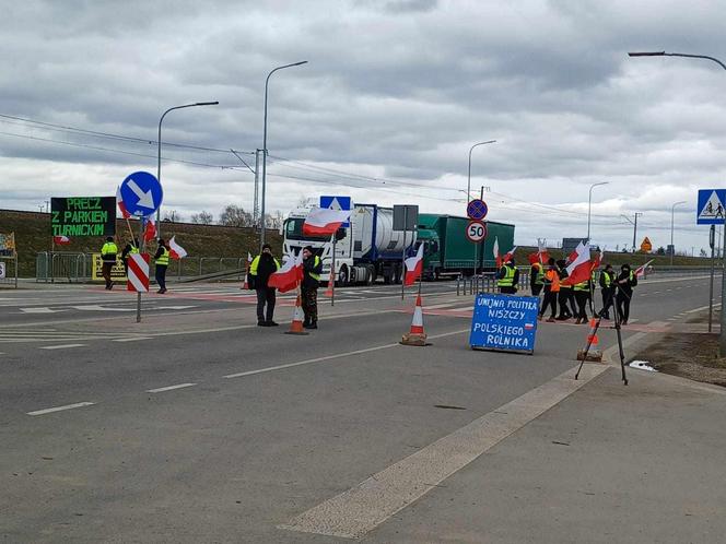 Protest rolników  w Medyce