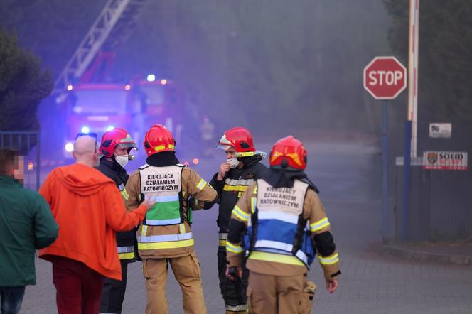  Pożar hali magazynowej w Katowicach