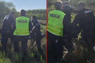 Gdy go znaleźli, z wody wystawała tylko głowa i ramiona! Zaginiony mężczyzna znalazł się w pułapce [ZDJĘCIA]