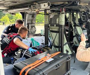 Black Hawk na ratunek życia! Przetransportowali pacjenta do Wrocławia w ekspresowym tempie