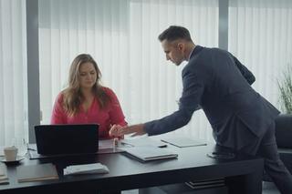 M jak miłość odc. 1797. Anita (Melania Grzesiewicz), Kamil (Marcin Bosak)