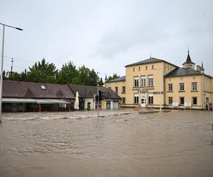 Kłodzko. Zalane centrum miasta