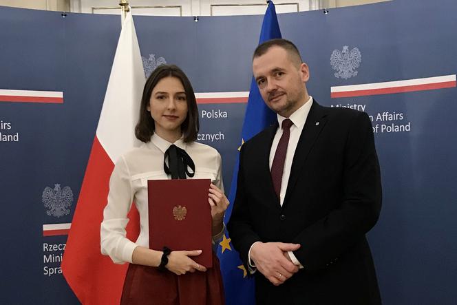 Justyna Białous wyróżniona w konkursie Ministerstwa Spraw Zagranicznych