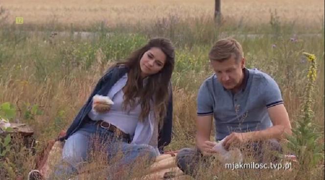 M jak miłość odcinek 1402, Kalina (Karolina Sawka), Paweł (Rafał Mroczek)