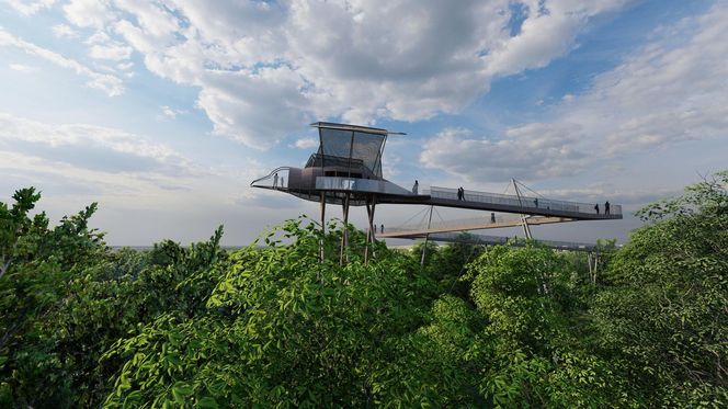 Projekt platformy widokowej typu Skywalk w Kołobrzegu