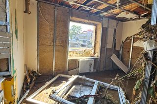 Dom pilota Michała Majewskiego po powodzi w Kłodzku