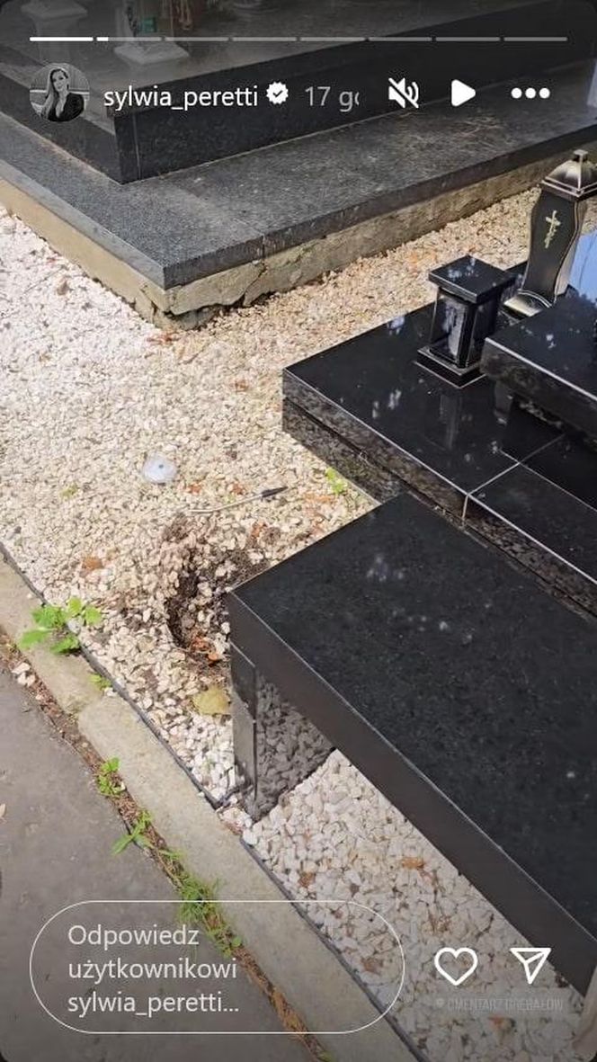 Złodziej na grobie syna Sylwii Peretti. Szok, co zabrał!
