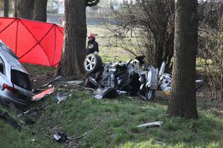 Razem się urodzili i razem zginęli. Audi bliźniaków roztrzaskało się o przydrożne drzewo 