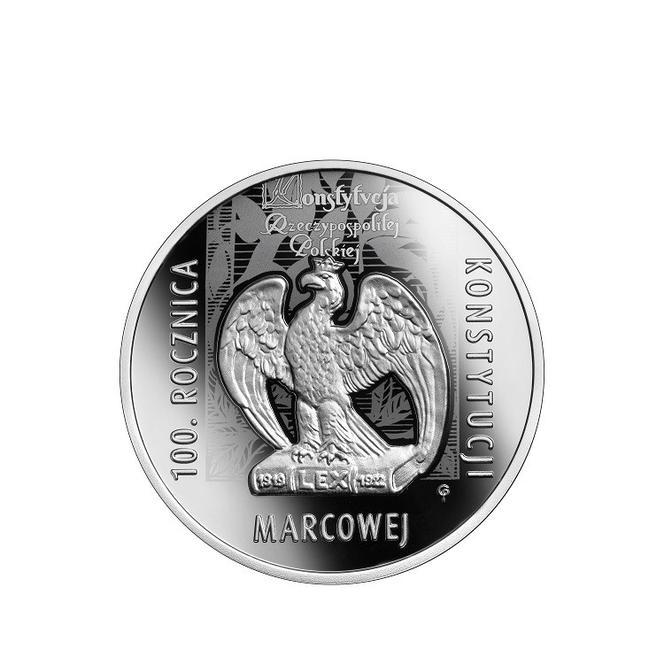 Moneta na 100. rocznicę konstytucji marcowej 