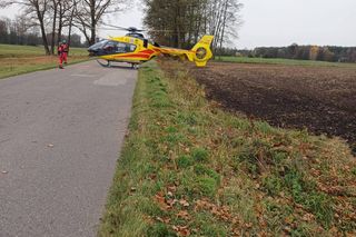 W powiecie Węgrowskim zderzyły się dwa quady. Po rannego kierowcę przyleciał helikopter LPR