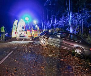 21-latek wjechał w drzewo. Tragiczny wypadek, droga zablokowana