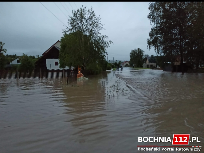 Powódź w Łapanowie
