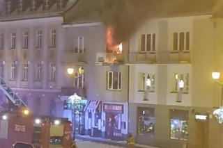 Pożar mieszkania w centrum Białegostoku