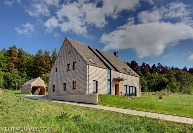 Gont drewniany: nowoczesna architektura