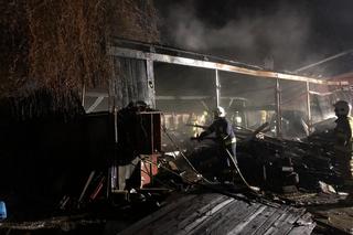 Pożar budynku gospodarczego w gminie Nowa Słupia