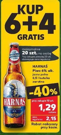 Piwo Harnaś 1,29 zł/0,5 l