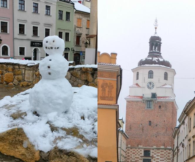 Pierwszy śnieg w tym sezonie! Lublin jest ukryty pod zimową pierzynką 