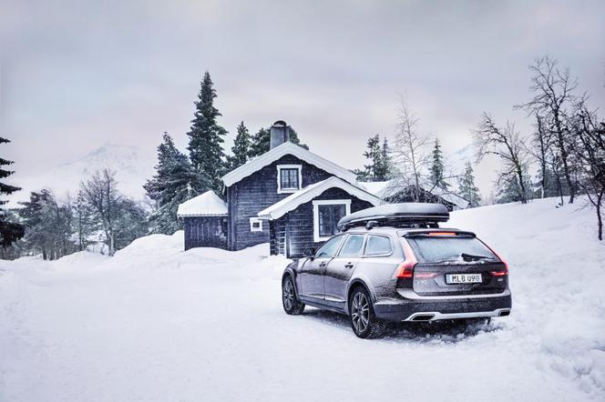 Volvo V90 zimą