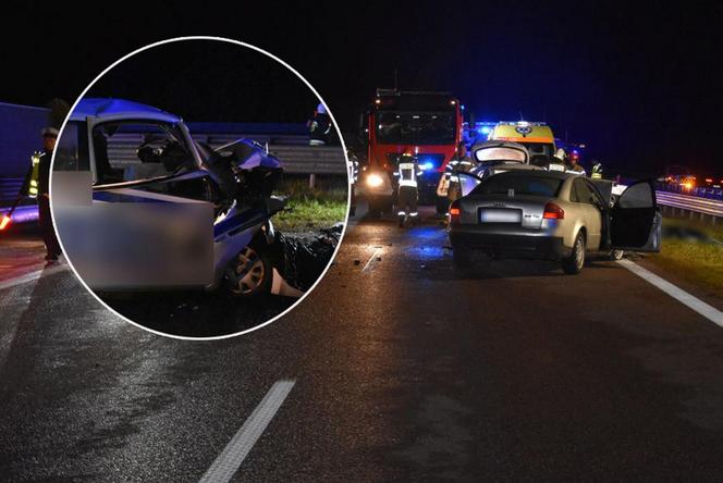Tragiczny wypadek na autostradzie A4. 86-latek jechał pod prąd. 42-latek nie żyje
