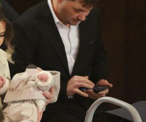 Daniel Martyniuk na chrzcinach syna