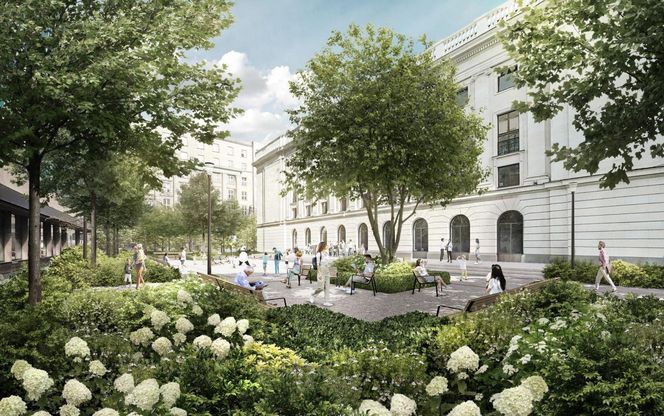 Okolice ul. Sienkiewicza po modernizacji - wizualizacje