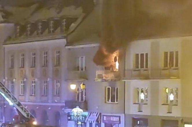 Pożar mieszkania w centrum Białegostoku