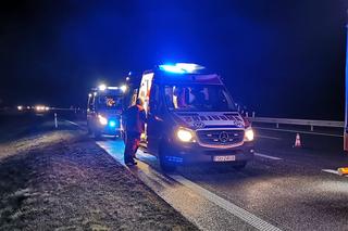 Dachowanie BMW na autostradzie A2. Lubuskie służby na miejscu