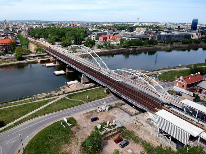 Nowy most na Wiśle w Krakowie