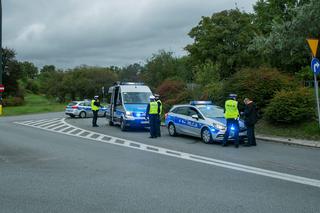  Policja rozbiła radiowóz na Krasińskiego