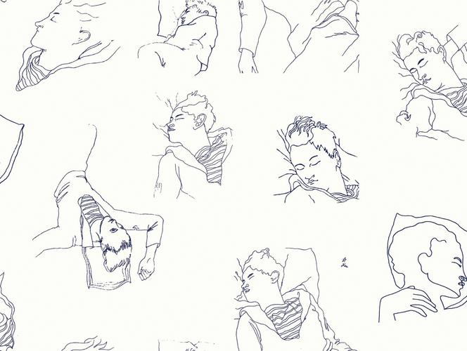 tapeta Les Dormeurs Jean Cocteau Lelièvre